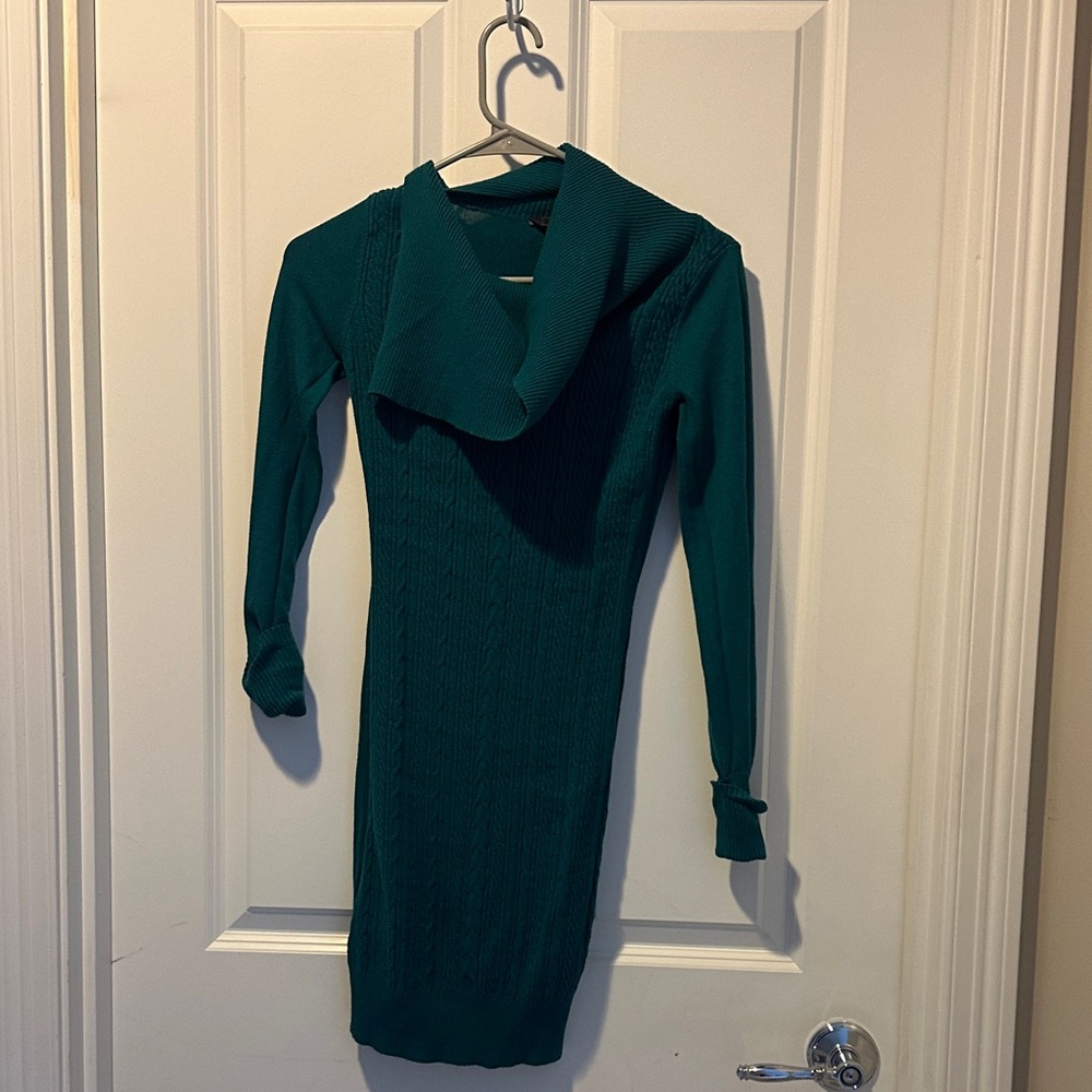 BCBGMaxAzria Jade  Long Sleeve Sahana Sweater Dress